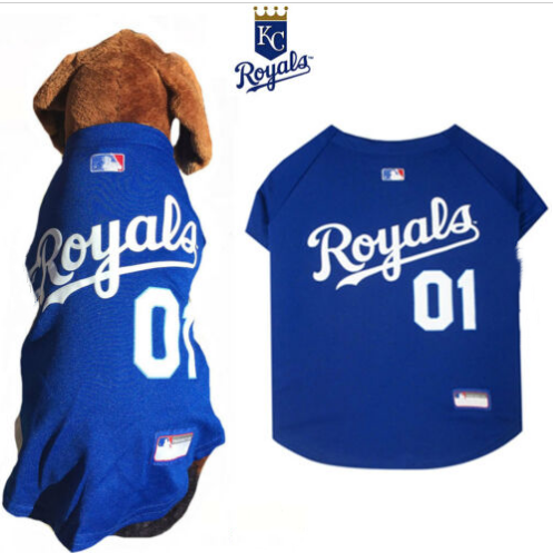 Kansas City Royals Custom Stitched Dog Jersey(Pls check description for details)